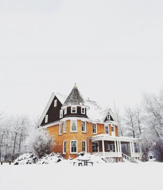 House in Snow